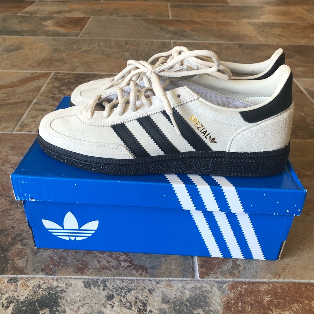 Adidas Handball Spezial Sneakers in Cream and Black